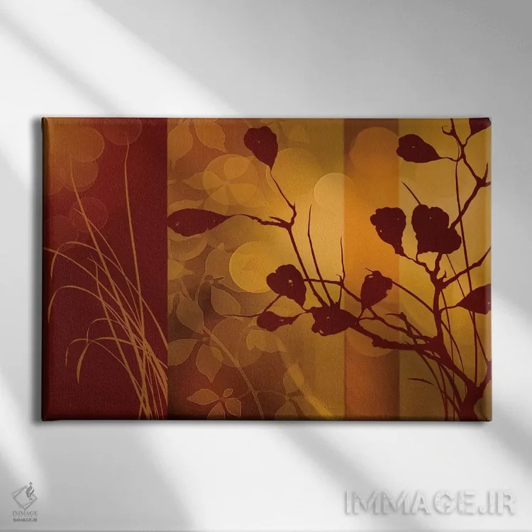 تابلو سیلوئت سرخ اثر ادوارد آپاریسیو - نمای روبهرو روی دیوار