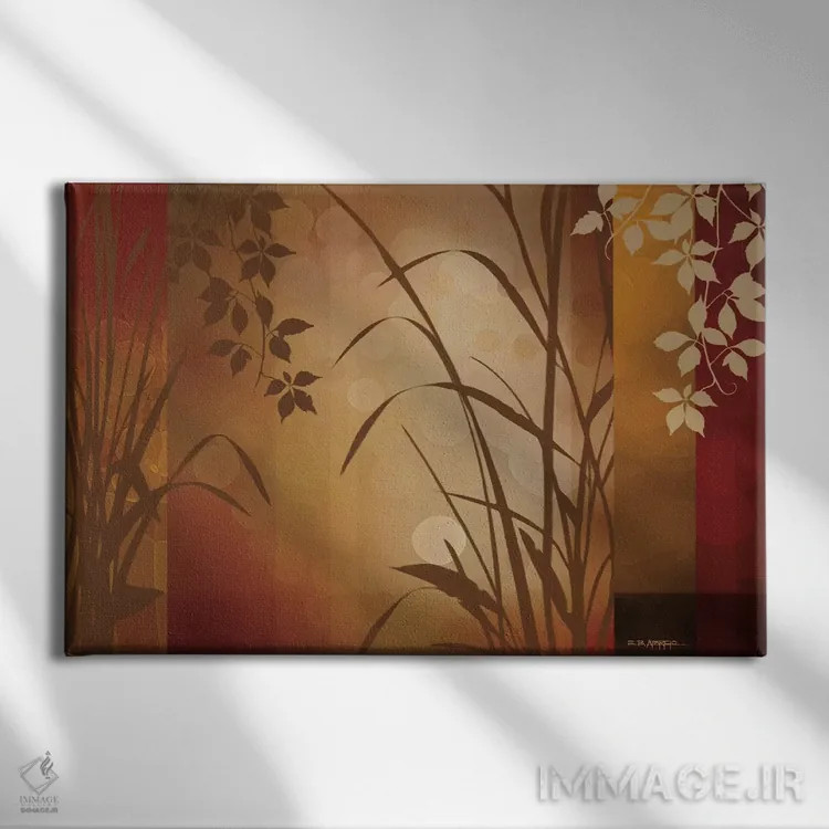 تابلو سیلوئت کاهگونی اثر ادوارد آپاریسیو - نمای روبهرو روی دیوار