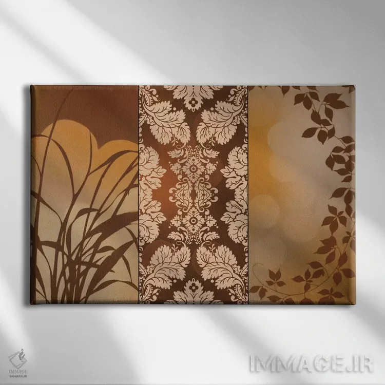 تابلو تزئینات نخی برنزی اثر ادوارد آپاریسیو - نمای روبهرو روی دیوار