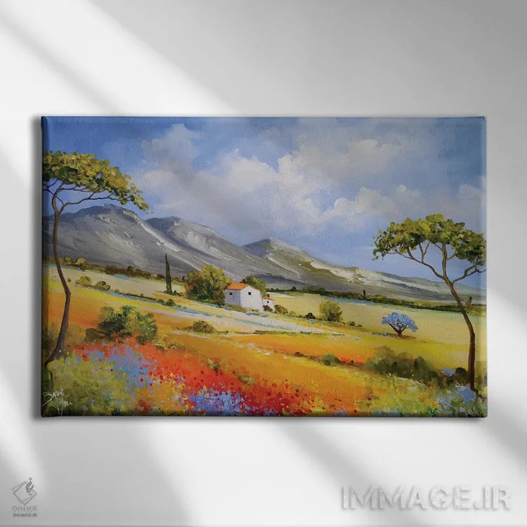 تابلو بازگشت به پرووانس اثر اریک برونی - نمای روبهرو روی دیوار