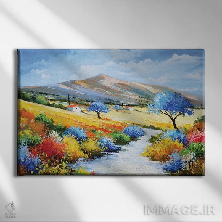 تابلو یک روز تابستانی در پرووانس اثر اریک برونی - نمای روبهرو روی دیوار