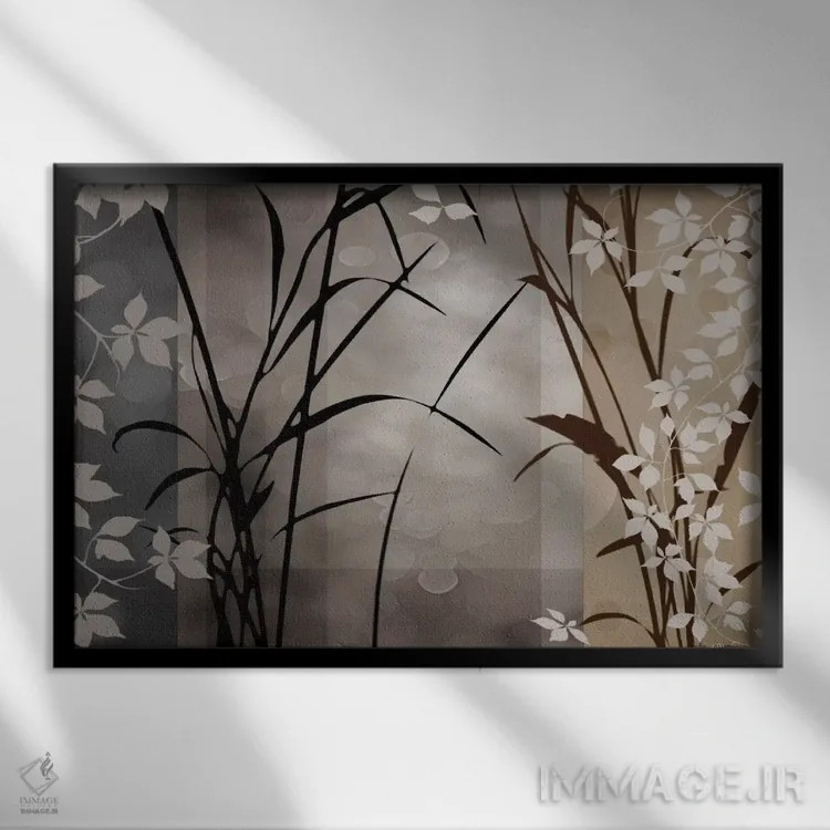 تابلو نجوای نقرهای دو اثر ادوارد آپاریسیو - نمای قابدار مشکی