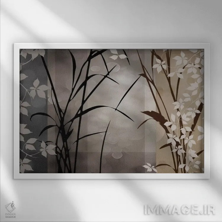 تابلو نجوای نقرهای دو اثر ادوارد آپاریسیو - نمای قابدار سفید