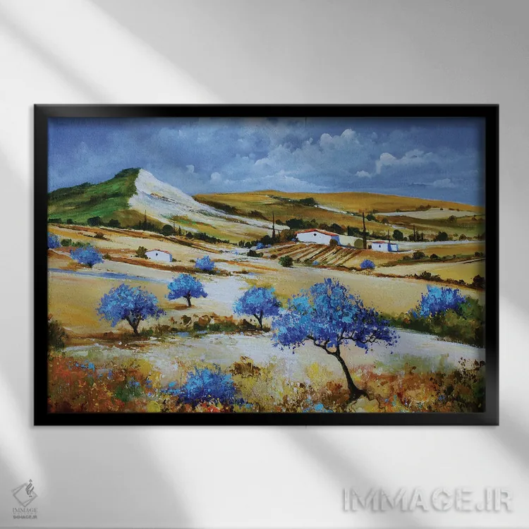 تابلو چهارراه اثر اریک برونی - نمای قابدار مشکی