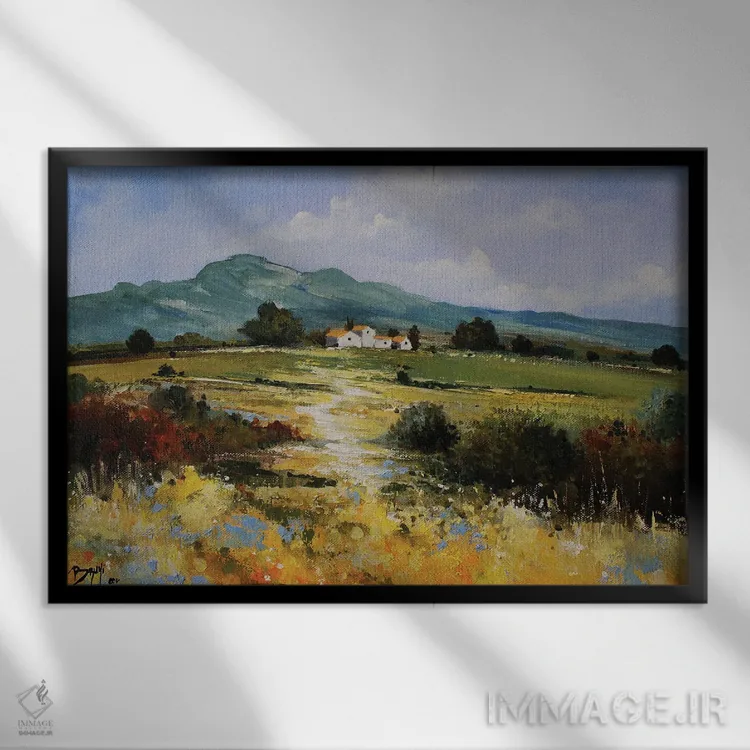 تابلو بهشت تازگی اثر اریک برونی - نمای قابدار مشکی