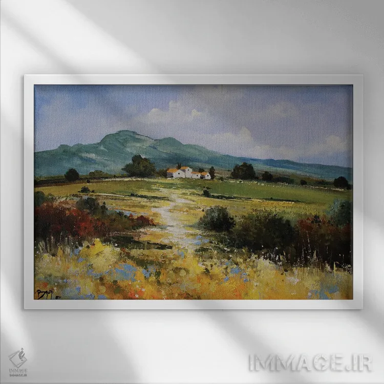 تابلو بهشت تازگی اثر اریک برونی - نمای قابدار سفید