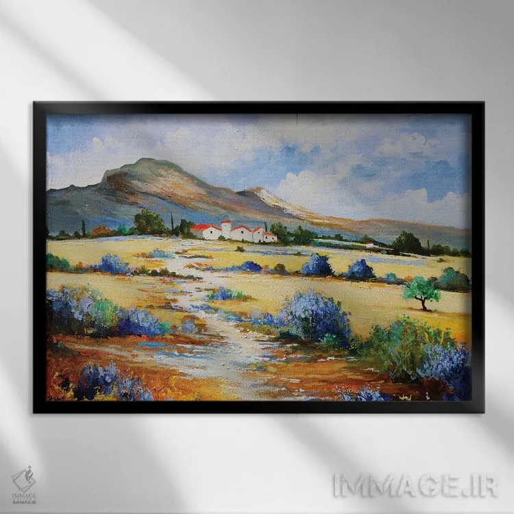 تابلو مسیر پیادهرو اثر اریک برونی - نمای قابدار مشکی