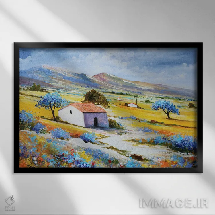 تابلو پرووانس آرام اثر اریک برونی - نمای قابدار مشکی