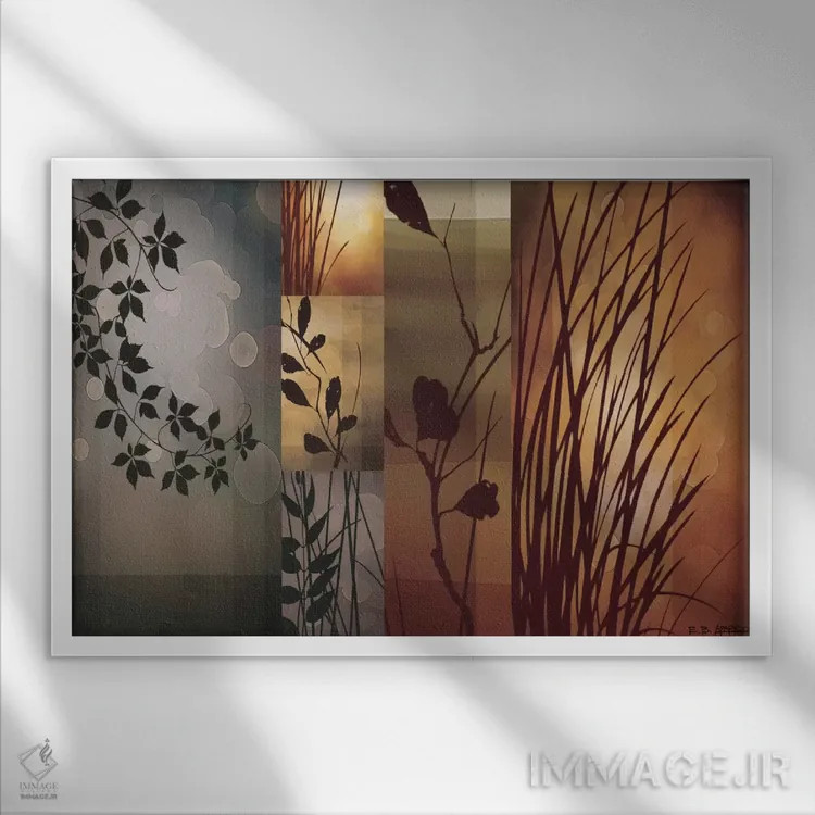 تابلو اعتدال پاییزی اثر ادوارد آپاریسیو - نمای قابدار سفید