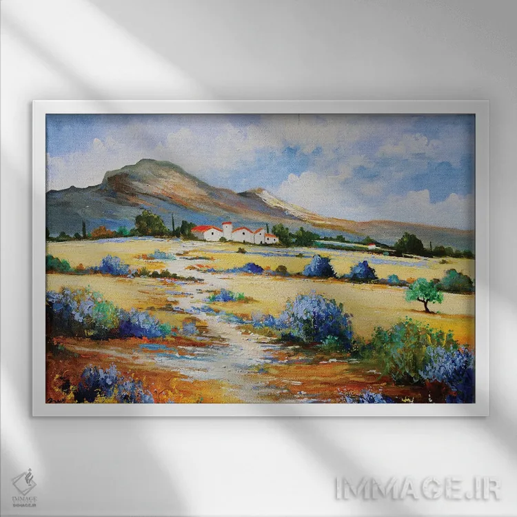 تابلو مسیر پیادهرو اثر اریک برونی - نمای قابدار سفید