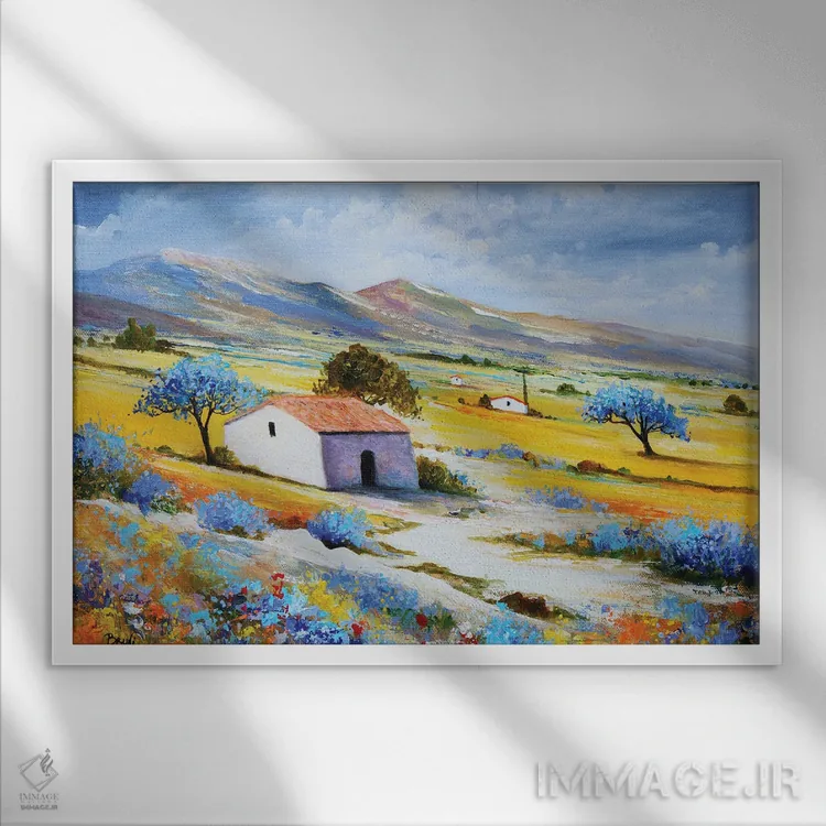 تابلو پرووانس آرام اثر اریک برونی - نمای قابدار سفید