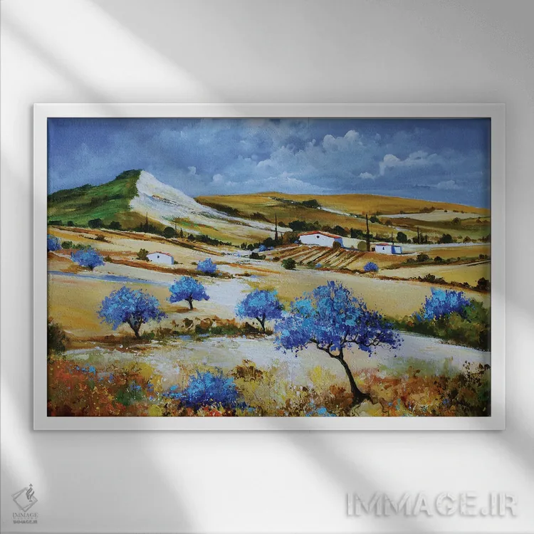 تابلو چهارراه اثر اریک برونی - نمای قابدار سفید