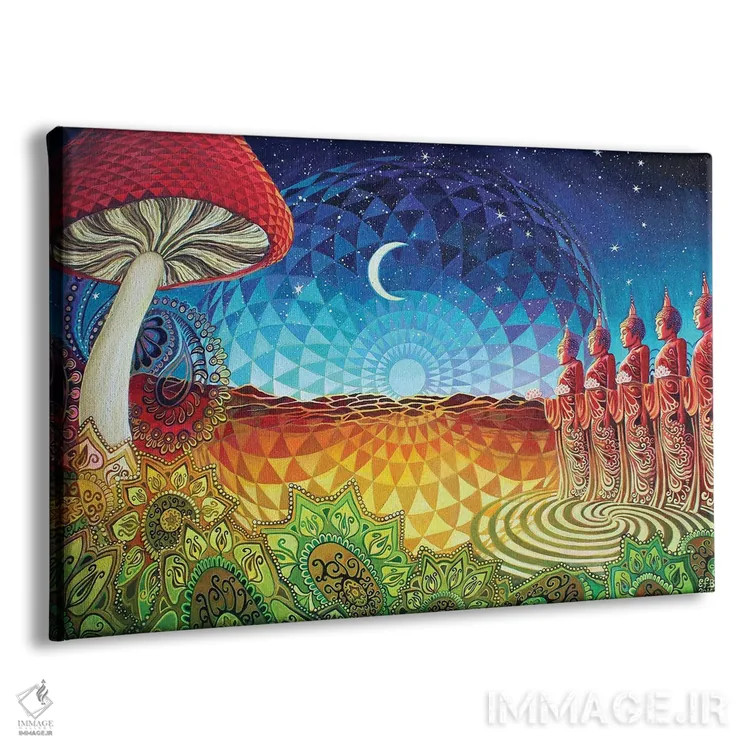 تابلو سرخوشی بودا اثر امیلی بالیوت - نمای پرسپکتیو محصول