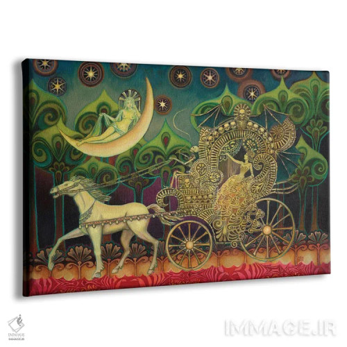 تابلو نفتیس: نگهبان مردگان (اسطورهشناسی مصر) اثر امیلی بالیوت - نمای پرسپکتیو محصول