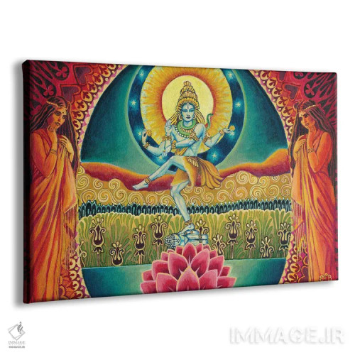 تابلو ناتاراجا: رقصندهٔ کیهانی (اسطورهشناسی هند) اثر امیلی بالیوت - نمای پرسپکتیو محصول