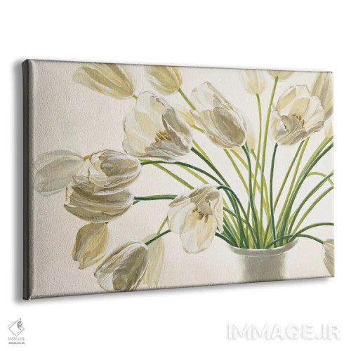 تابلو دسته گل لالهها اثر اوا باربرینی - نمای پرسپکتیو محصول