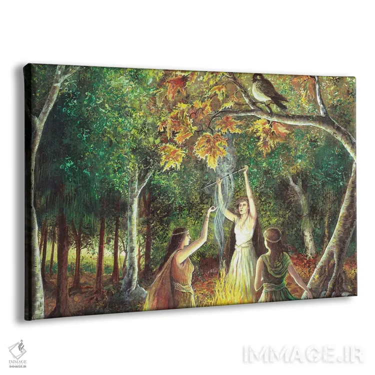 تابلو محفل جادوگران (محفل جادویی) اثر امیلی بالیوت - نمای پرسپکتیو محصول