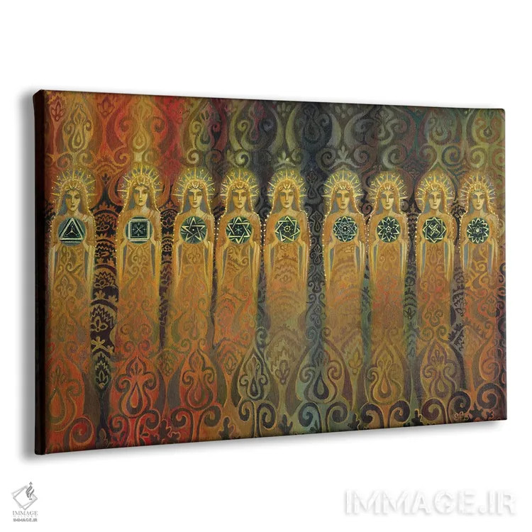 تابلو فرشتگان ریاضی هستند اثر امیلی بالیوت - نمای پرسپکتیو محصول