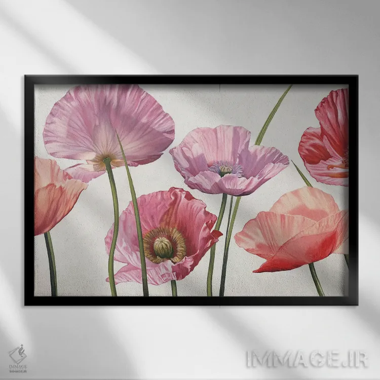 تابلو نوازش نور اثر اوا باربرینی - نمای قابدار مشکی