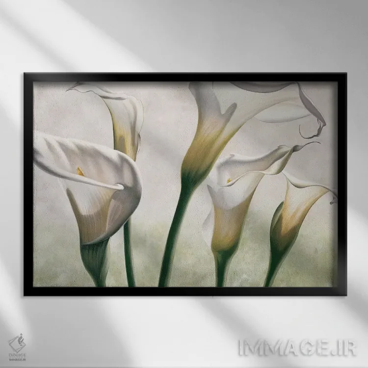 تابلو نور اثر اوا باربرینی - نمای قابدار مشکی