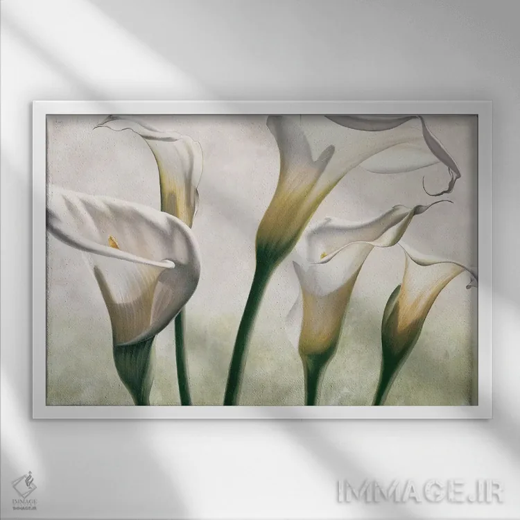 تابلو نور اثر اوا باربرینی - نمای قابدار سفید