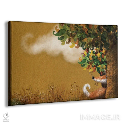 تابلو روباه حیلهگر اثر الی بیکزاده - نمای پرسپکتیو محصول