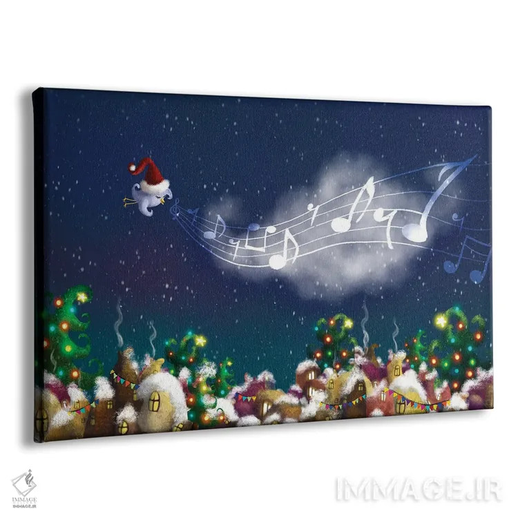 تابلو کریسمس در راه است اثر الی بیکزاده - نمای پرسپکتیو محصول