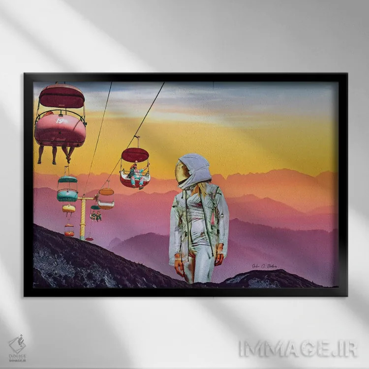 تابلو مهمان اثر اریکا سی. برادرز - نمای قابدار مشکی