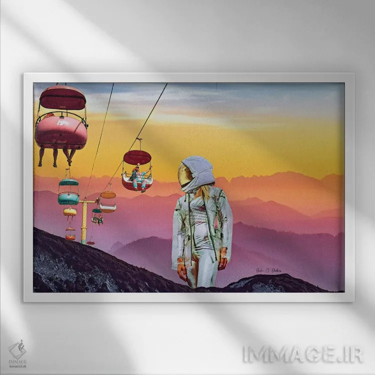 تابلو مهمان اثر اریکا سی. برادرز - نمای قابدار سفید