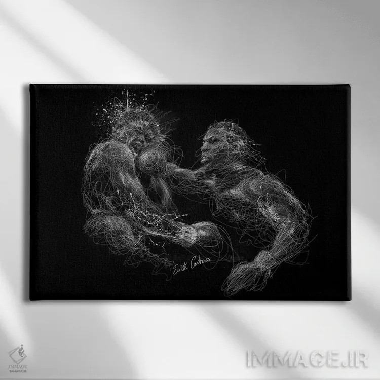 تابلو مایک پاور اثر ریک سنتنو - نمای روبهرو روی دیوار