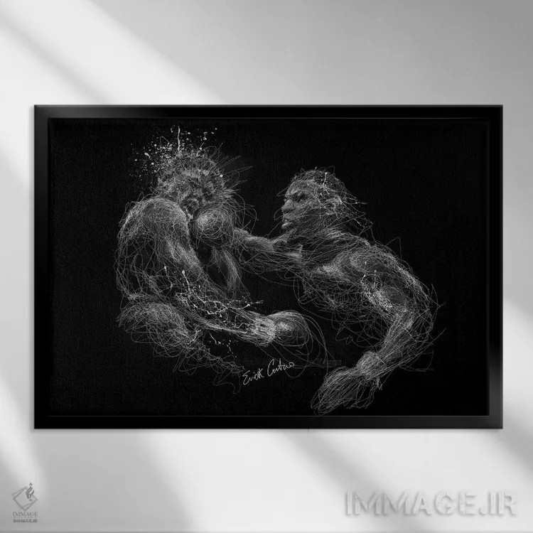 تابلو مایک پاور اثر ریک سنتنو - نمای قابدار مشکی