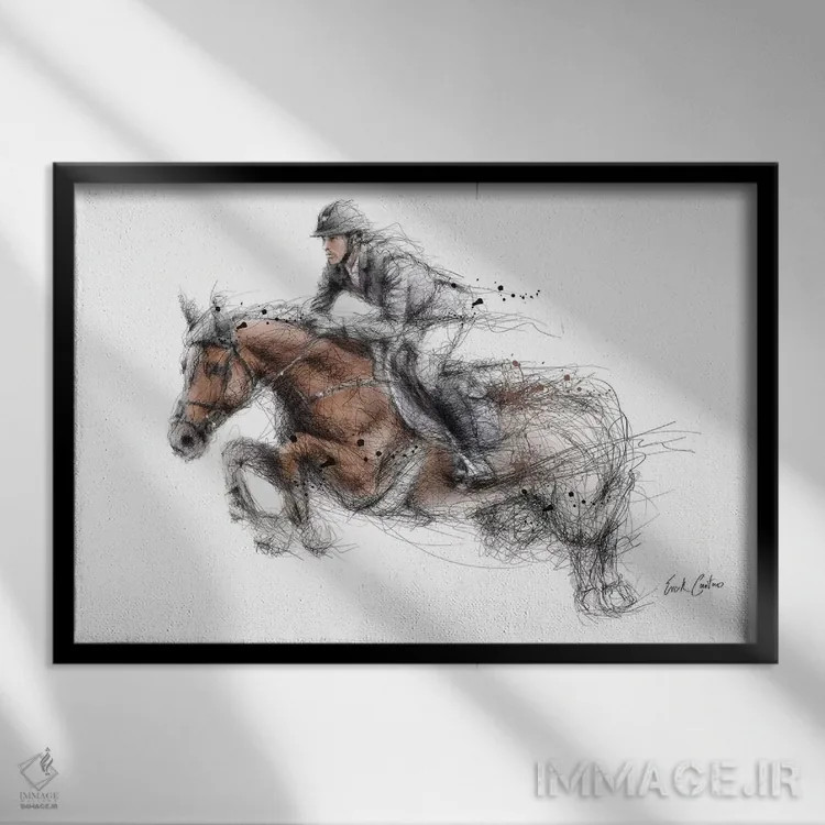 تابلو همزیستی اثر ریک سنتنو - نمای قابدار مشکی