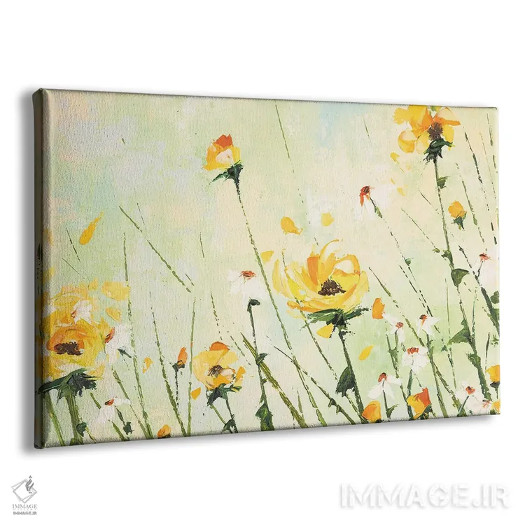 تابلو مزرعهٔ داوودی و گل مروارید اثر اما کوگلن - نمای پرسپکتیو محصول