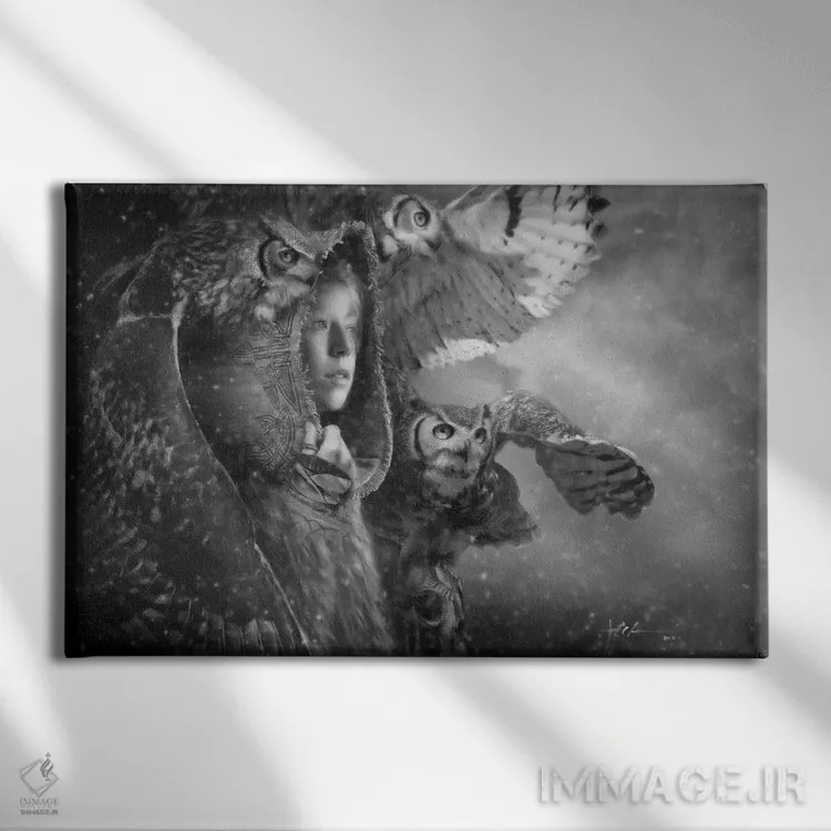 تابلو ردای محافظت اثر جف اچواریا - نمای روبهرو روی دیوار