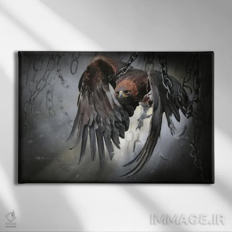 تابلو آزادی اثر جف اچواریا - نمای روبهرو روی دیوار