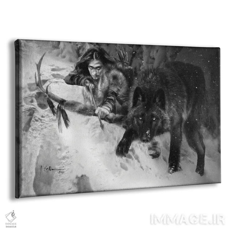 تابلو شکار شرارت اثر جف اچواریا - نمای پرسپکتیو محصول