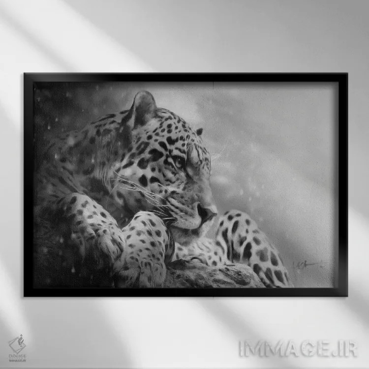 تابلو روح کوهستانها اثر جف اچواریا - نمای قابدار مشکی
