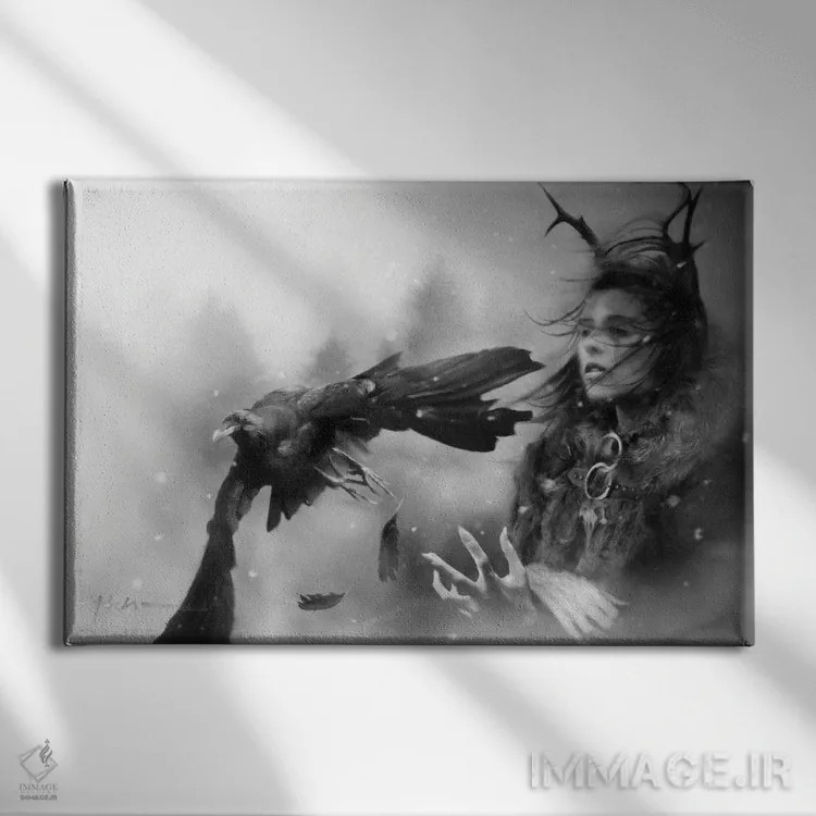 تابلو جستجو کن اثر جف اچواریا - نمای روبهرو روی دیوار