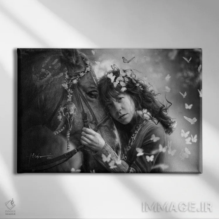 تابلو جادوگر حریری اثر جف اچواریا - نمای روبهرو روی دیوار