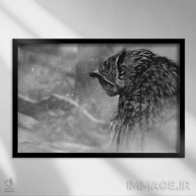 تابلو روح تپه گاو اثر جف اچواریا - نمای قابدار مشکی