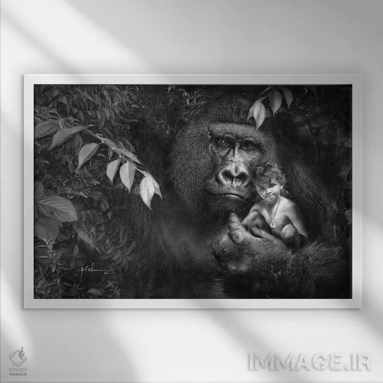 تابلو آغاز افسانه اثر جف اچواریا - نمای قابدار سفید