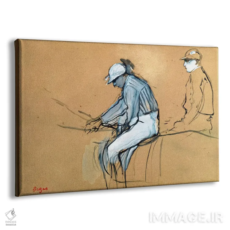 تابلو اسبدوانها اثر ادگار دگا (نقاش و مجسمهساز فرانسوی) - نمای پرسپکتیو محصول