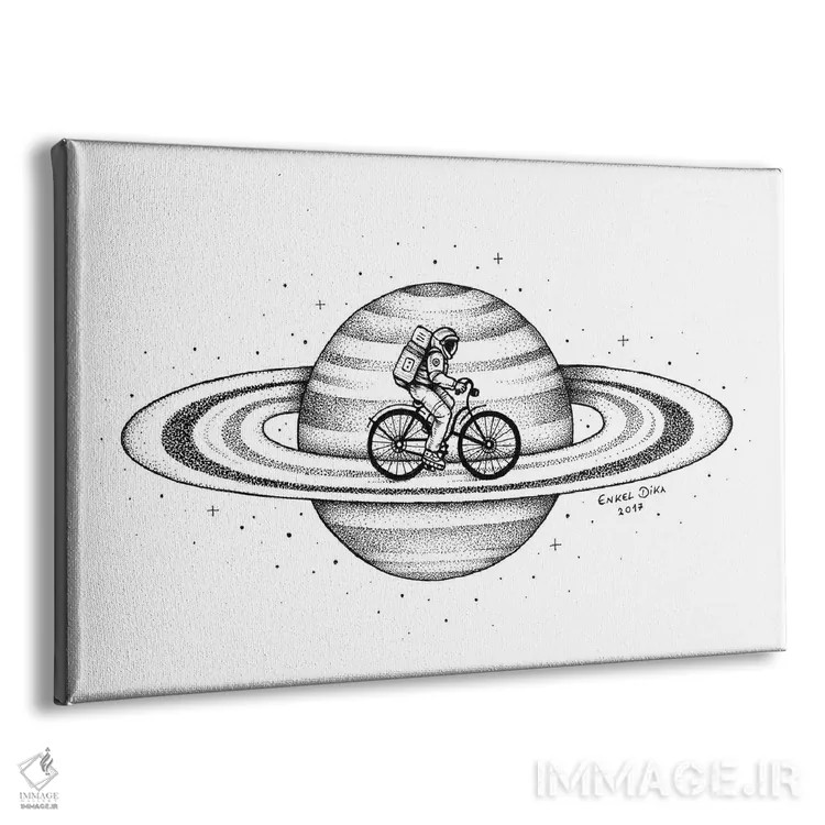 تابلو سفر فضایی ۱ اثر انکل دیکا - نمای پرسپکتیو محصول