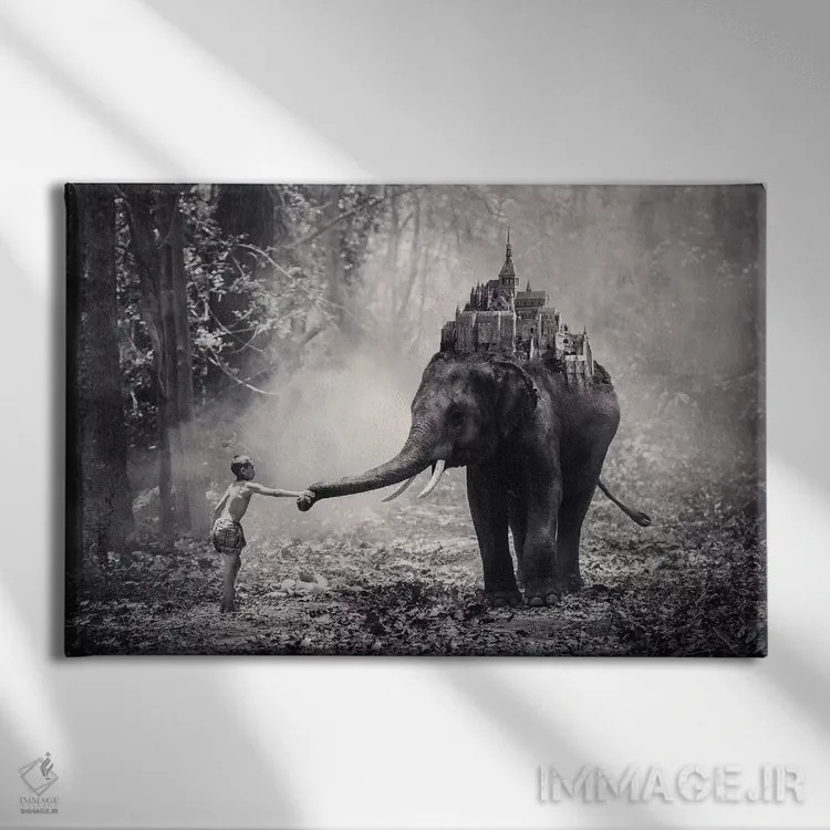 تابلو سرزمین رؤیا اثر انکل دیکا - نمای روبهرو روی دیوار