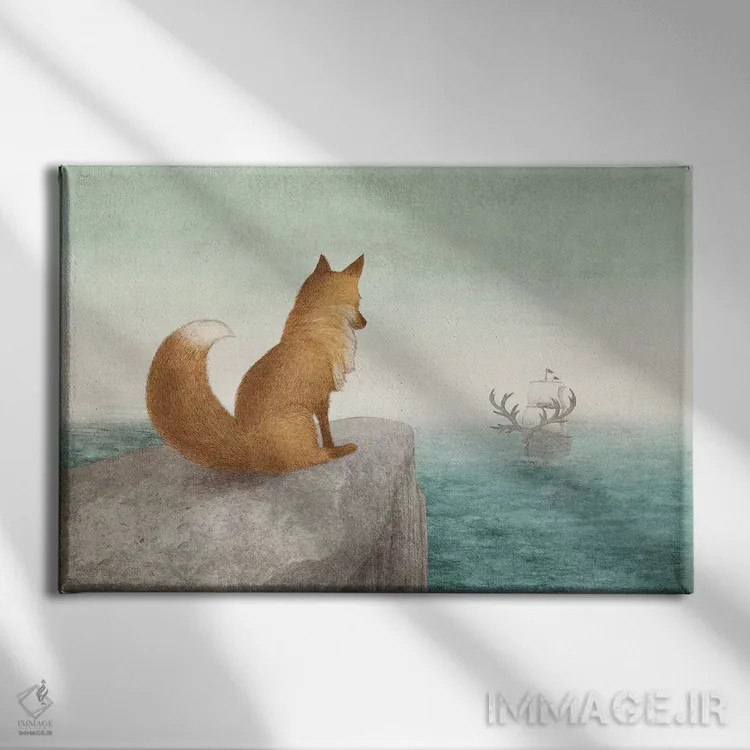 تابلو کشتی شاخدار اثر اریک فن - نمای روبهرو روی دیوار