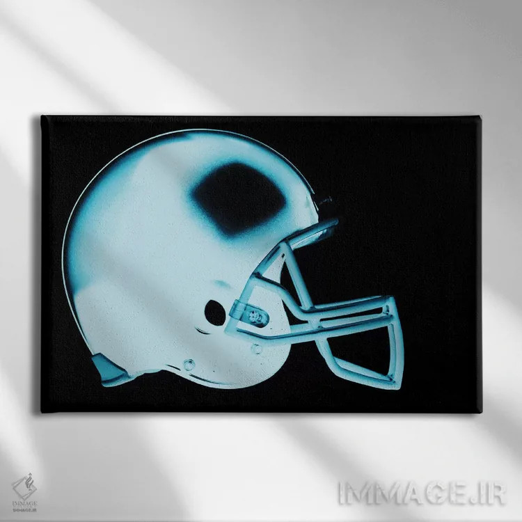 تابلو کلاه ایمنی اثر فایو بای فایو کالکتیو - نمای روبهرو روی دیوار