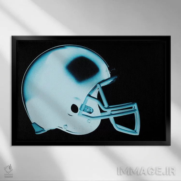 تابلو کلاه ایمنی اثر فایو بای فایو کالکتیو - نمای قابدار مشکی