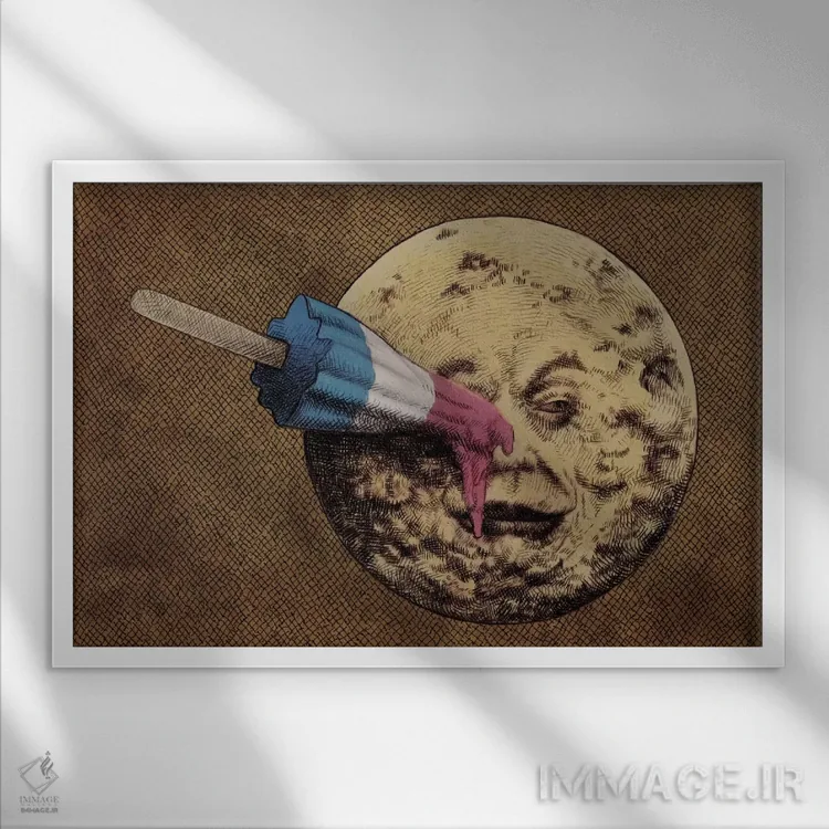 تابلو سفر تابستانی اثر اریک فن - نمای قابدار سفید