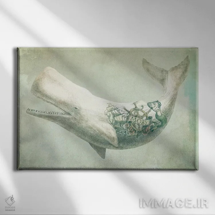 تابلو در دوردست و پهنه اثر اریک فن - نمای روبهرو روی دیوار