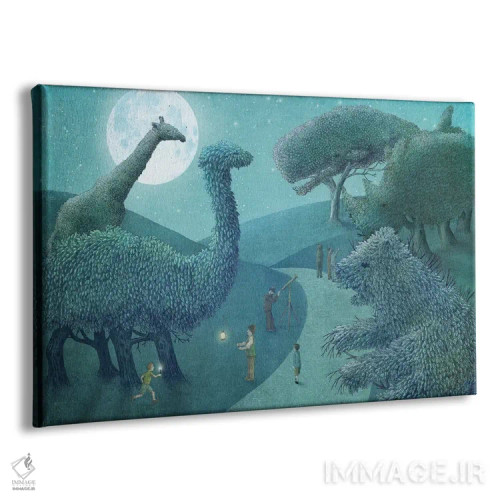 تابلو پارک تابستانی در شب اثر اریک فن - نمای پرسپکتیو محصول